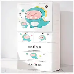GENERICO - Ropero de 1 cuerpo plegable blanco de 152 cm