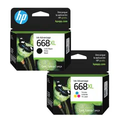 HP - COMBO DE TINTAS HP 668XL NEGRO Y TRICOLOR