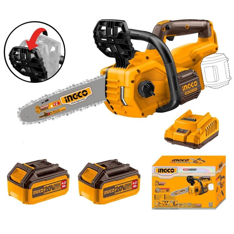 Motosierra Inalámbrica Ingco CGSLI201286 12″ 20V BL + Kit
