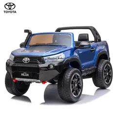 TOYOTA - Carro a Batería Toyota Hilux para Niños -RUGGED X- Azul