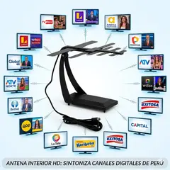 OEM - Antena Digital Terrestre TDT Full HD - Ideal para Smart TV, LCD y LED en Casa