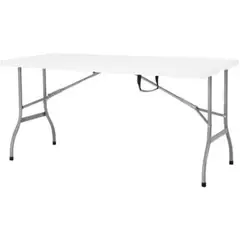 GENERICO - Mesa Plegable tipo maleta152x70x74 Blanco