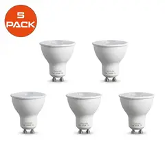 EXTRALED - Pack x5 Foco Dicroico LED SMD 7w Gu10 Luz Blanca EXTRALED