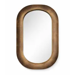 INSPIRA - Espejo Decorativo Ovalado de Pared 58 x 35 cm Bronce