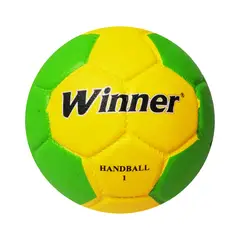 WINNER - PELOTA PARA BALONMANO HANDBALL TALLA 1 PU WINNER AMARILLO VERDE