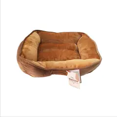 DENTITOY - Cama Puff Milou Comfort Marrón Talla M
