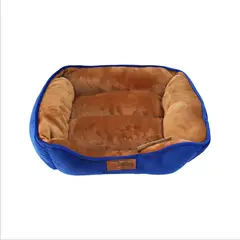 DENTITOY - Cama Puff Milou Comfort Azul Talla M