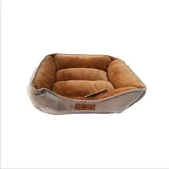 DENTITOY - Cama Puff Milou Comfort Beige Talla M