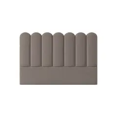 MUEBLES MACRUMO - Cabecera Ginebra hasta el piso - 2plz - Beige oscuro