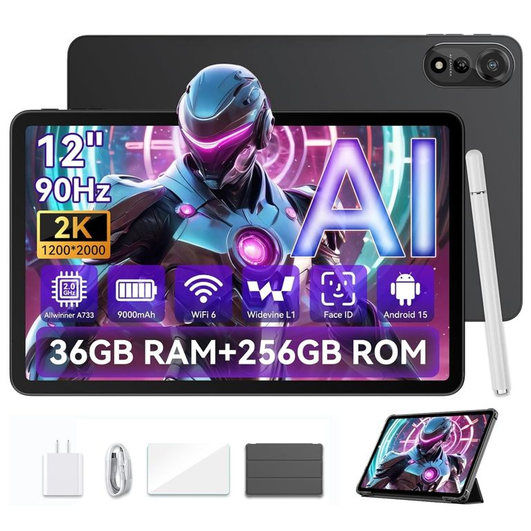 Tablet Blackview Mega 2 wifi 36GB RAM 256GB Tablet PC 12'' 2K FHD 9000mAh Gris