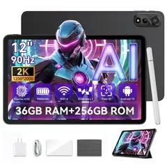 BLACKVIEW - Tablet Blackview Mega 2 wifi 36GB RAM 256GB Tablet PC 12'' 2K FHD 9000mAh Gris