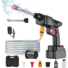 OEM - Pistola de Lavado a Presión Inalámbrica - Kit Completo para Auto y Hogar con Batería de Litio