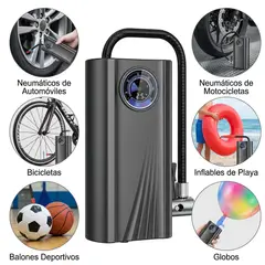 OEM - Inflador de Llantas Eléctrico para Auto y Bicicleta - Mini Compresor Portátil 12V