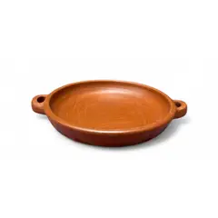 ACHALLAY ARTESANIA DE BARRO - Plato de Barro Tendido con Asas