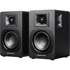 Audio Technica - Parlantes activos Audio Technica ATSP3X con Bluetooth y RCA, 40W RMS por Canal Negros