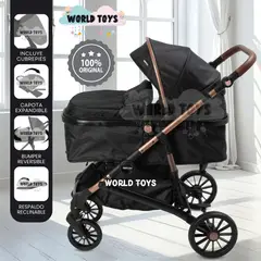 Baby - Coche Moisés Travel System «INFINITIVE GOLD II» de Lujo Black