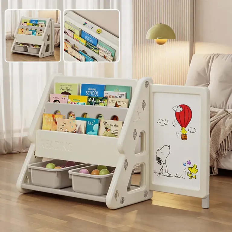 Librero y pizarra corrediza infantil hasta 2.5 kilos