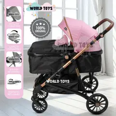 Baby - Coche Moisés Travel System «INFINITIVE GOLD II» de Lujo Pink