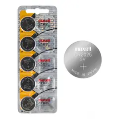 MAXELL - Pila Maxell Cr2032 Voltaje 3v Batería De Litio - Pack X5
