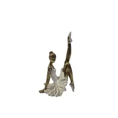 GENERICO - Figura Decorativa Bailarina -Escultura Artística de Ballet - Adorno Elegante para Sala Regalo Ideal