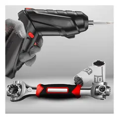 OEM - DESTORNILLADOR RECARGABLE Y  LLAVE 48 EN 1 MULTIUSO