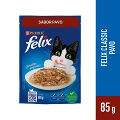 FELIX - Alimento Húmedo Para Gato Sabor A Pavo 15 Und X 85gr