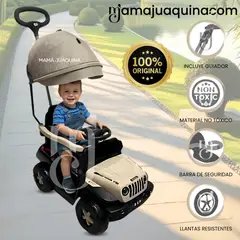 Baby - Correpasillo Guiador para Niños «DUDU JEEP» Edición Limitada Beige