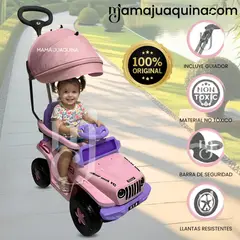 Baby - Correpasillo Guiador para Niños «DUDU JEEP» Edición Limitada Light Pink