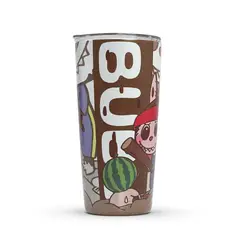 GENERICO - Vaso Térmico Modelo infantil Con Tapa Hermética Marrón