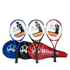 GENERICO - RAQUETA DE TENIS WINNER  PRO NEGRO + 1 PELOTA TENIS GRATIS