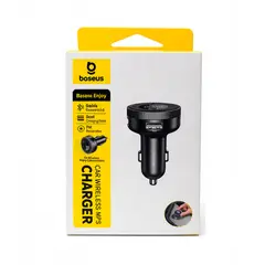 BASEUS - Cargador Celular Para Auto Transmisor Fm Mp3 Bluetooth 5.0