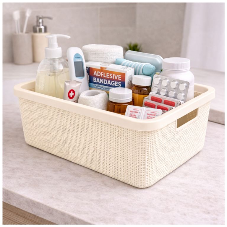 Canasta Organizadora con Tapa Multiusos