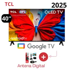 TCL - TELEVISOR TCL DE 40 QLED GOOGLE TV 40S5K 4K UHD + ANTENA DIGITAL