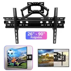 SEISA - Rack Metal Giratorio Plegable Televisor TV Smart LED 26 A 90 Pulgadas  Ajustable
