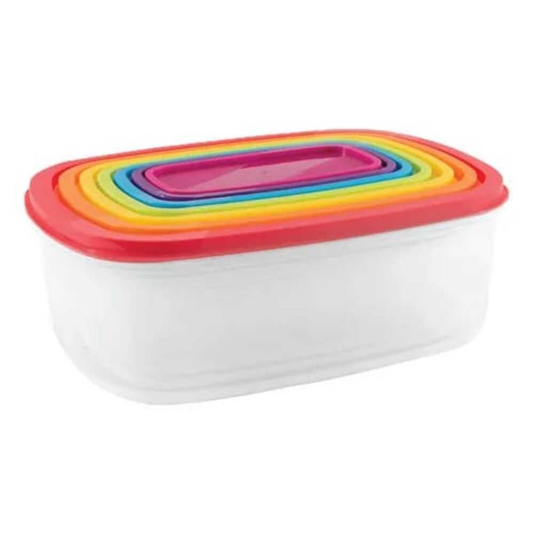 Set de 5 tapers de plastico herméticos