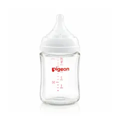 GENERICO - Biberón de Bebé 5oz 160ml Vidrio Tetina de Silicona Soft Touch