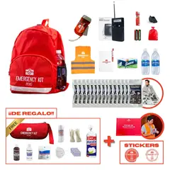 EMERGENCY KIT PERU - Mochila de Emergencia Equipada School Lite (Hasta 15 Alumnos)