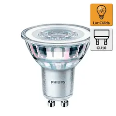 PHILIPS - Foco Dicroico LED GU10 4.6W Luz Cálida PHILIPS