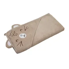 CARESTINO - Toalla Con Capucha Carestino 75x75cm Tigre Almendra