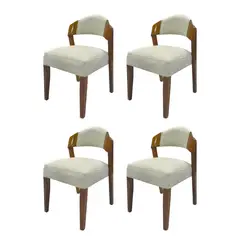 GENERICO - Set x4 Sillas de Comedor Codito