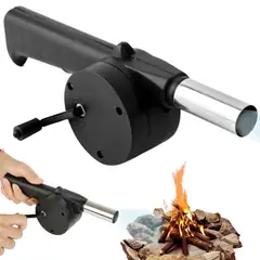 GENERICO - Ventilador Soplador para Parrilla a Carbón  Potencia tu Fuego