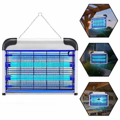 OEM - Insectocutor Potente con 2 Tubos UV - Eliminador de Insectos Voladores sin Químicos