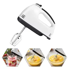 OEM - Batidora de Mano con 2 Varillas Intercambiables - 7 Velocidades para Repostería en Casa