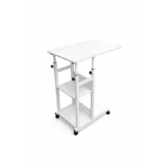 GENERICO - Mesa Auxiliar Multifuncional 3 niveles Ajustable Con Ruedas