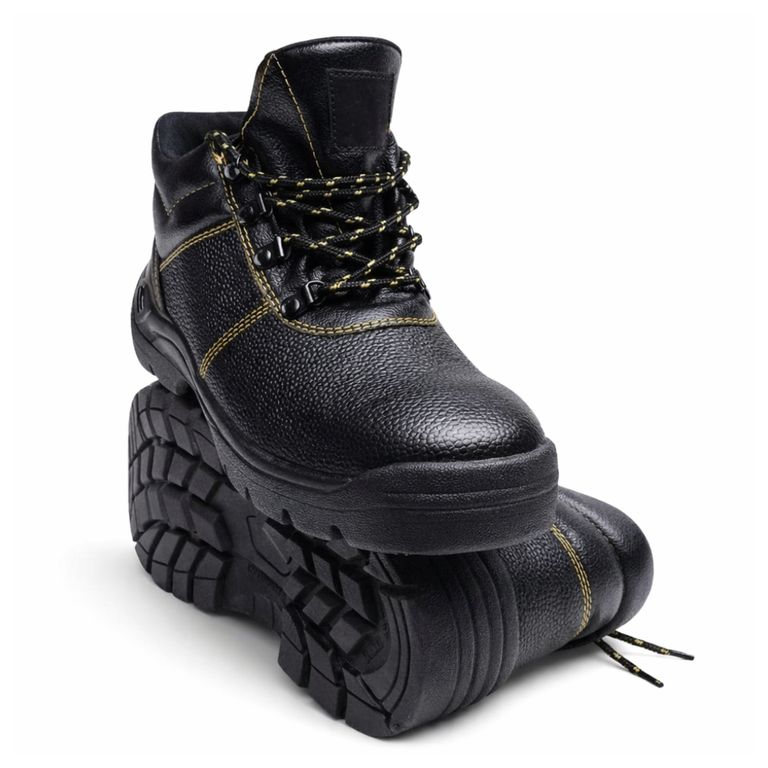 Zapatos de seguridad industrial punta acero 100% cuero