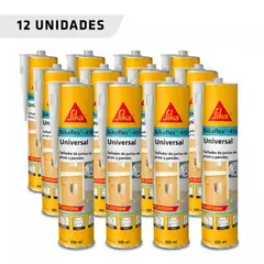 SIKA - Pack de 12 unidades Sikaflex 415 Universal Purfom Blanco sellador para pisos y paredes 300ml