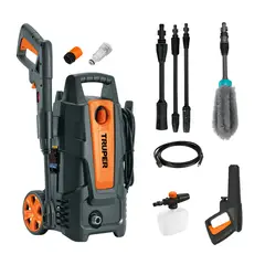 Total Tools - Combo Hidrolavadora 1500Psi + escobilla para lavar llantas Total