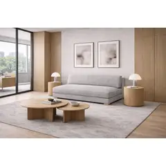 ARTSOFA - Banqueta Tres Cuerpos Aria Plata Antifluido