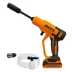 INGCO TOOLS - HIDROLAVADORA INALAMBRICA 20V LIMPIEZA PROFUNDA, CPWLI20362 INGCO
