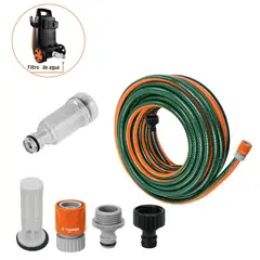 Truper - KIT FILTRO DE AGUA PARA HIDROLAVADORA MANGUERA REFORZADA 10MTRUPER